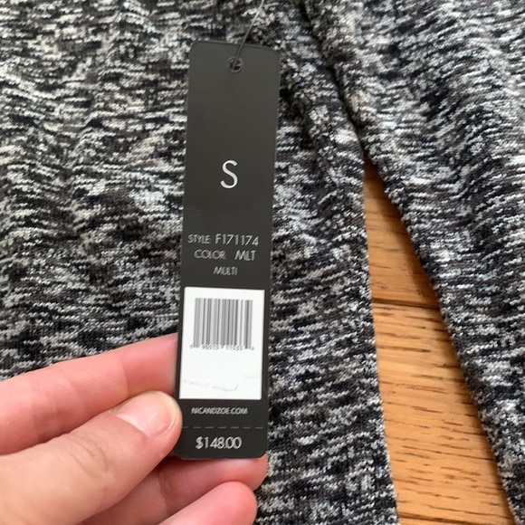 NWT Nic & Zoe black and white sweater with bell sleeves - size small - Picture 3 of 3